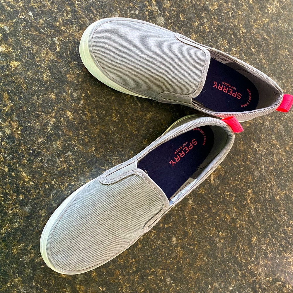 Gray Sperry Shoes
